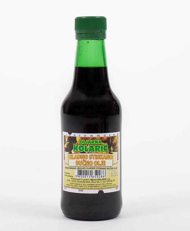 Hladno stiskano bučno olje Kolarič (0,25l)
