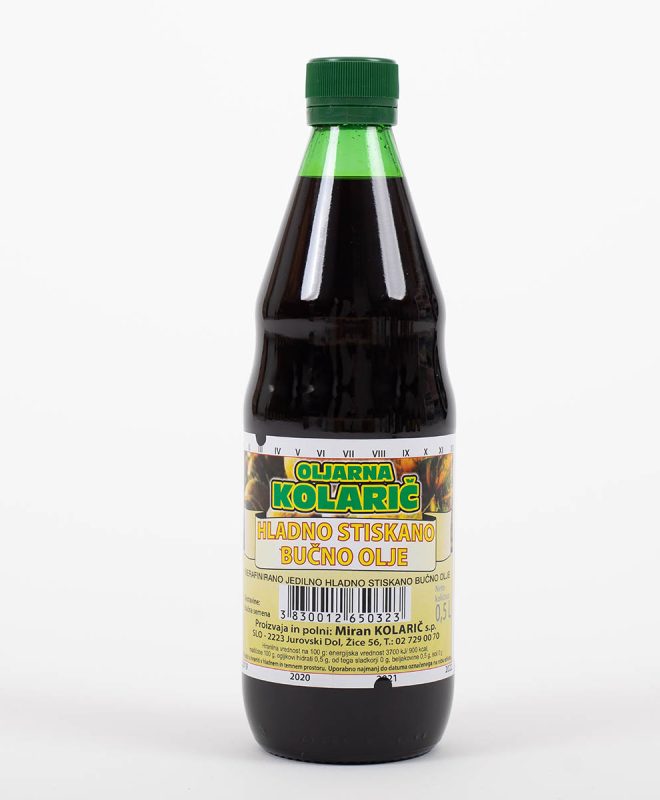 Hladno stiskano bučno olje Kolarič (0,5l)
