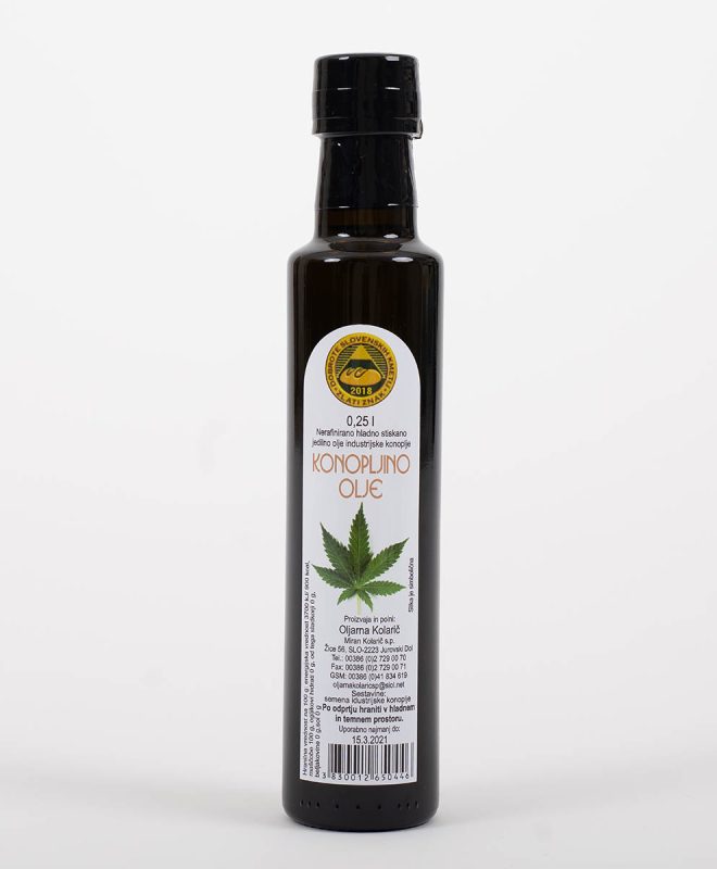 Konopljino olje Kolarič (0,25l)