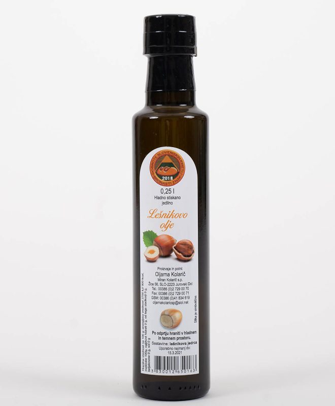Lešnikovo olje Kolarič (0,25l)