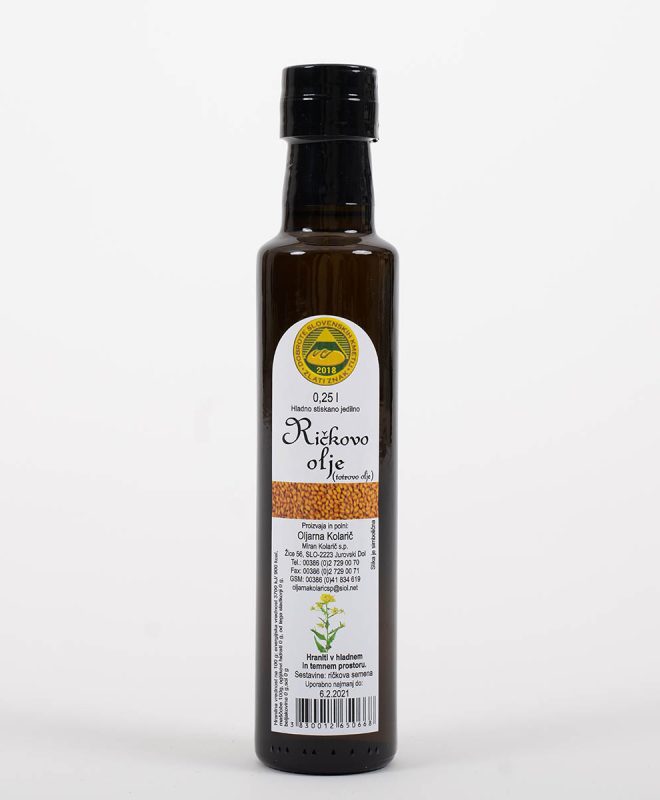 Ričkovo ali totrovo olje Kolarič (0,25l)
