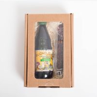 Bučno olje s Ptujskim lükom Kolarič (0,5l) in domača Kolaričeva suha (1/2) goveja salama