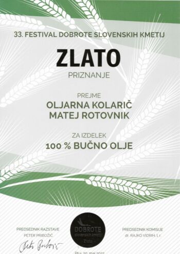 2022-zlato-priznanje-bucno-olje-festival-dobrote-slovenskih-kmetij-matej-rotovnik